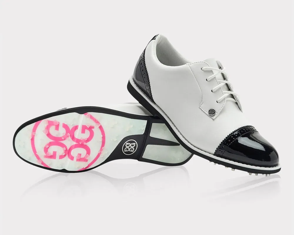 G/FORE Cap Toe Gallivanter Golf Shoe-Snow/Onyx