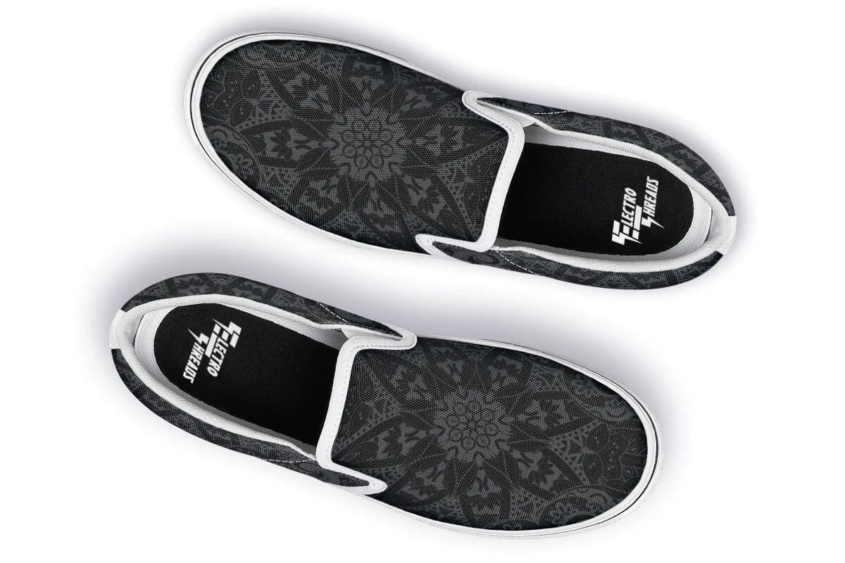 Ghost Mandala Slip on Shoes