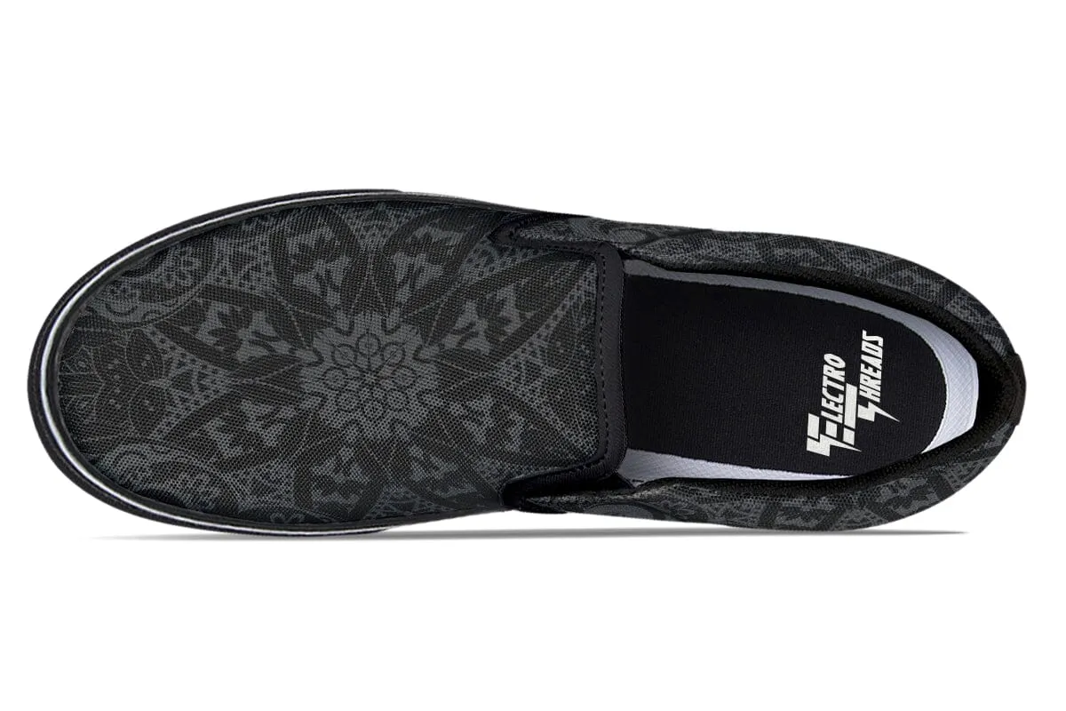 Ghost Mandala Slip on Shoes