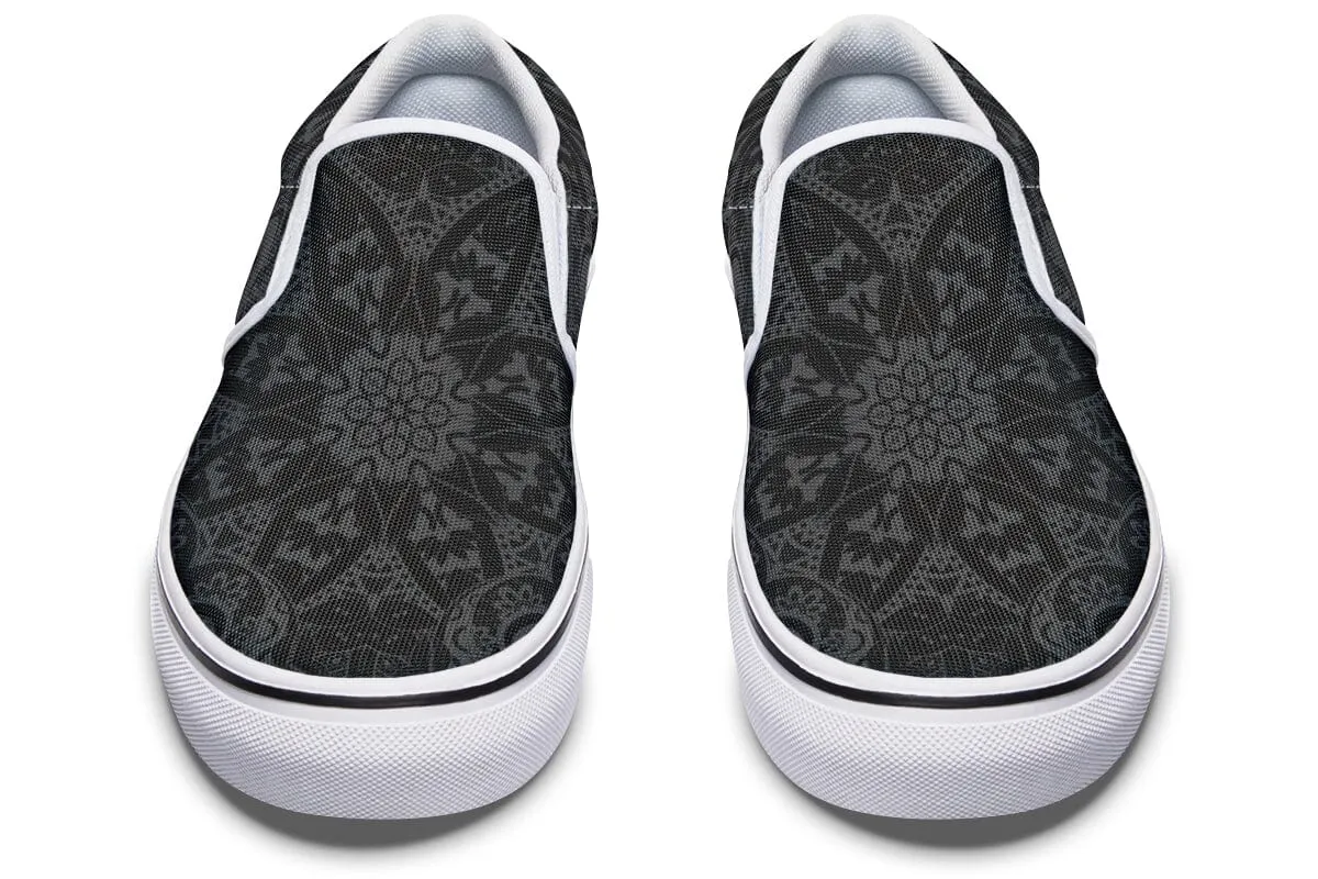 Ghost Mandala Slip on Shoes