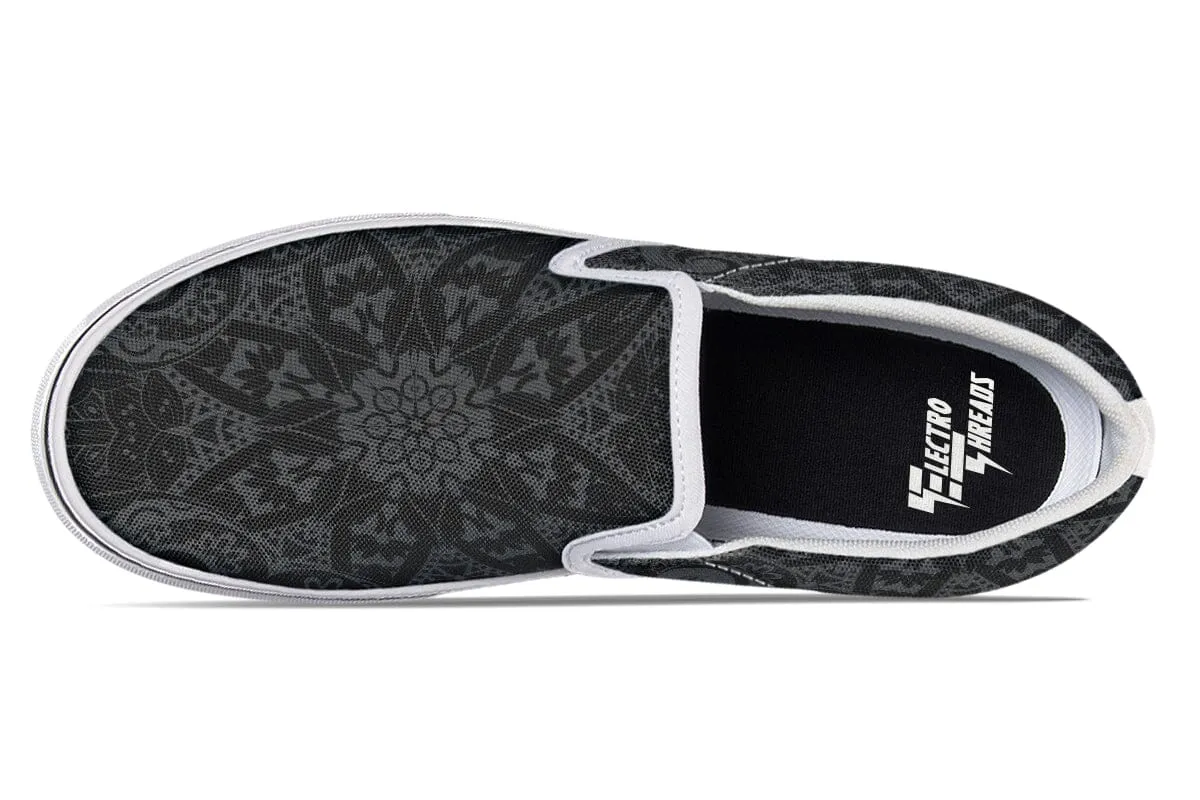 Ghost Mandala Slip on Shoes