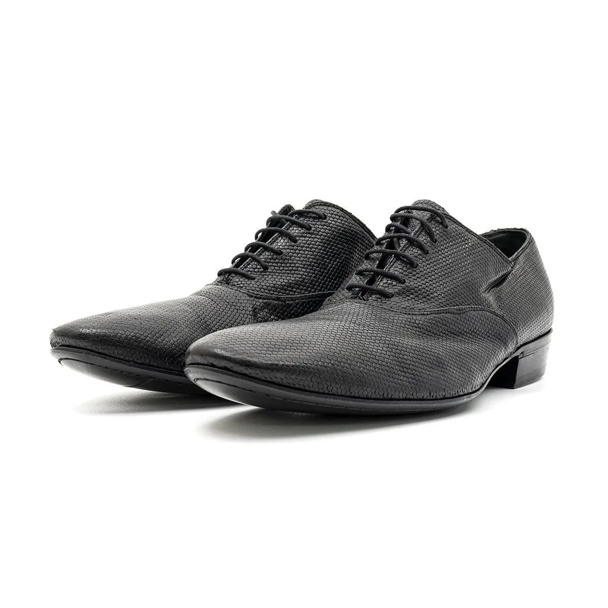 Gianni Barbato Oxford Formal Lace Ups Leather Black Colour For Men