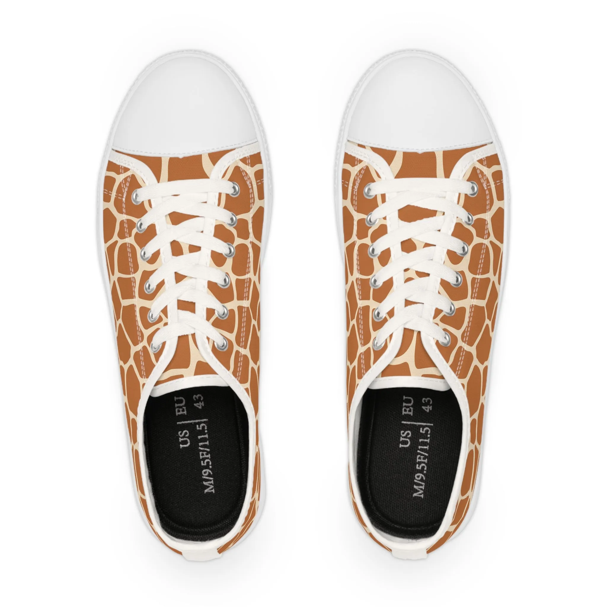 Giraffe Men's Low Top Sneakers