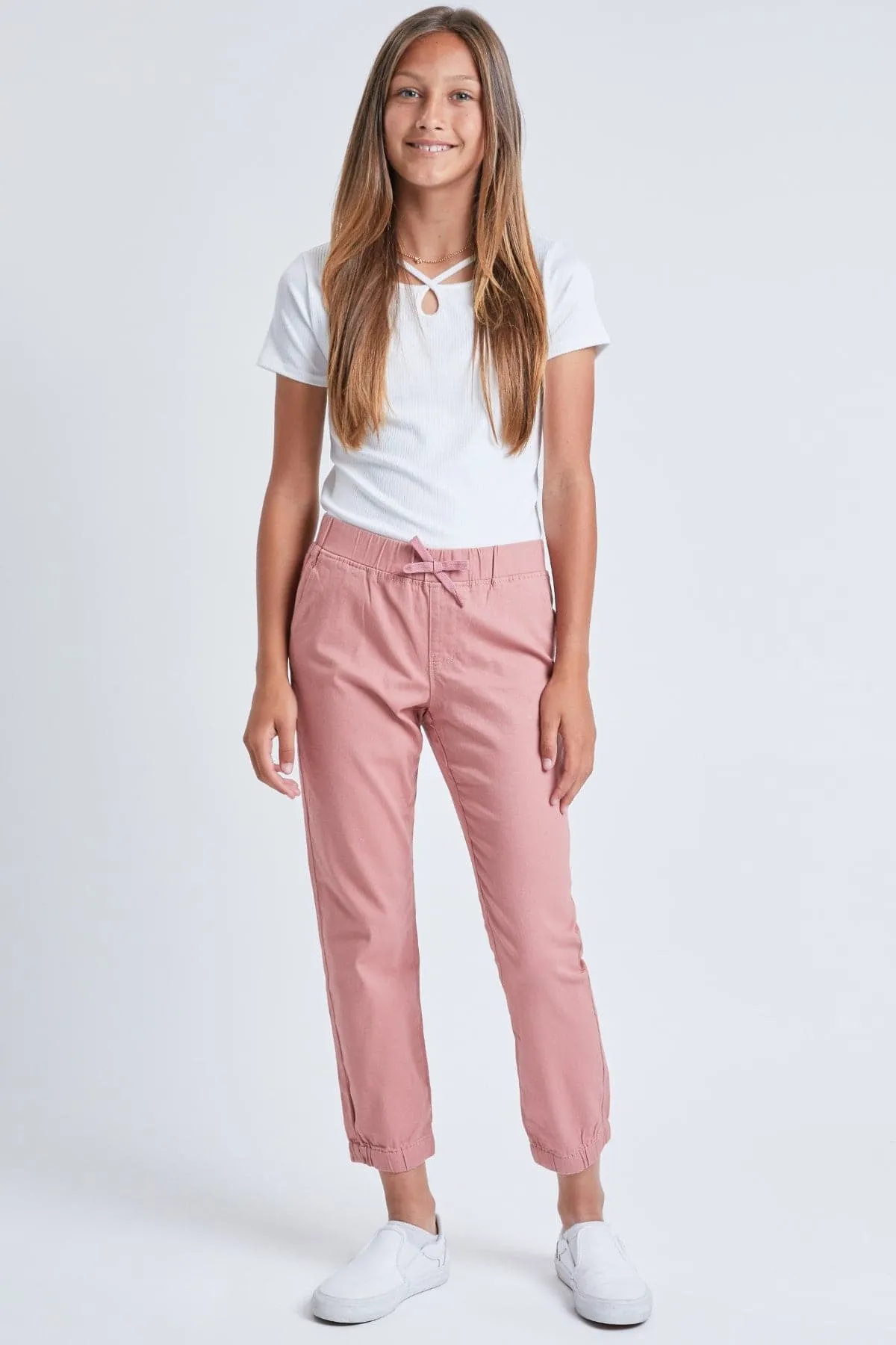 Girls Twill Jogger