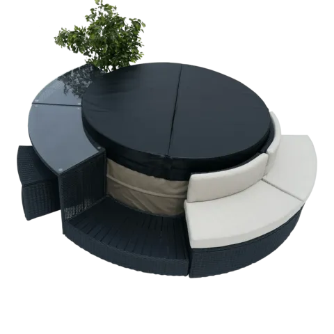 Glass Top Bar - Round Surround Furniture