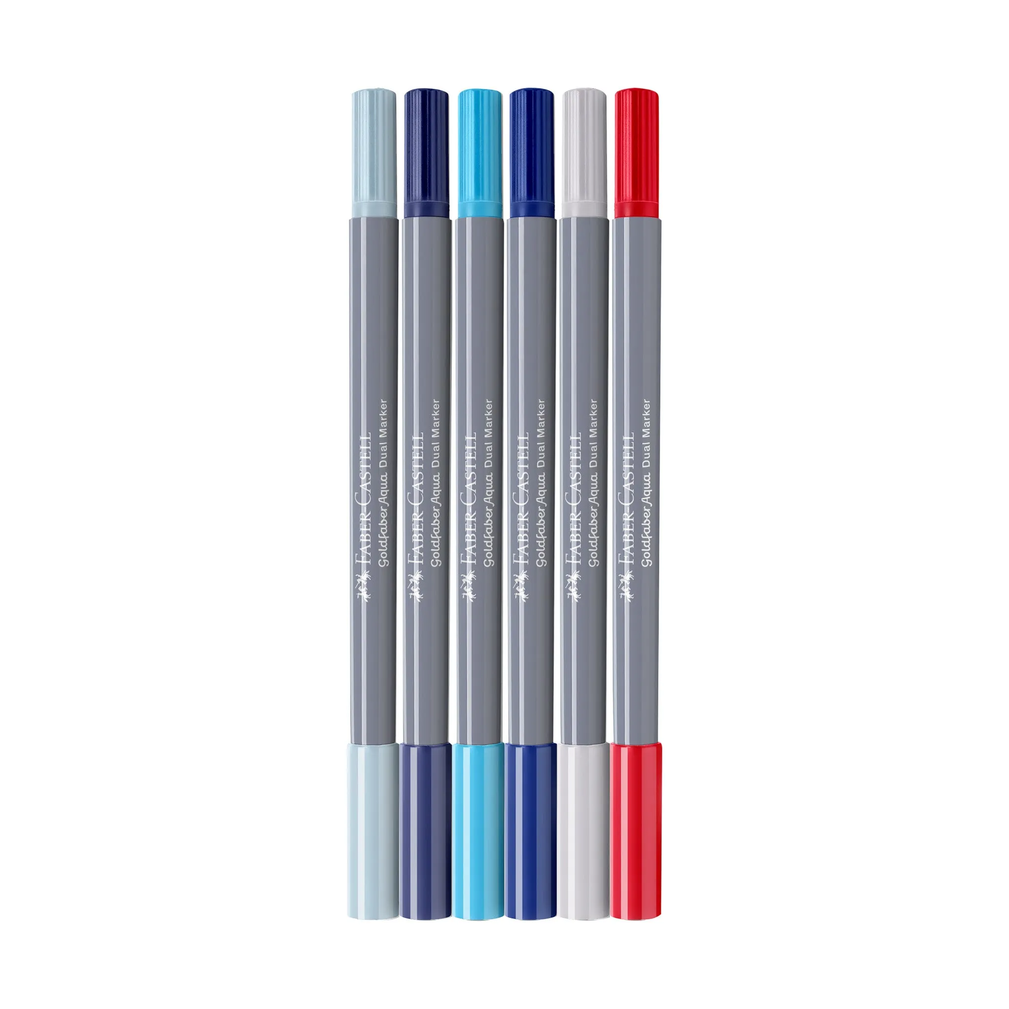 Goldfaber Aqua Dual Markers, Lettering Set Seaside - Wallet of 6 - #164519