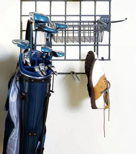 Golf Storage Rack and Basket