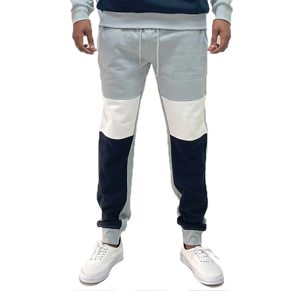 Grey Color Block Sweats