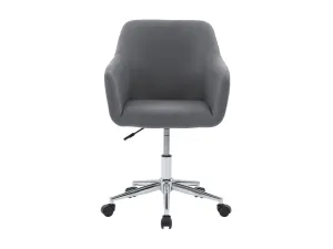 Grey Office Chair with Arms