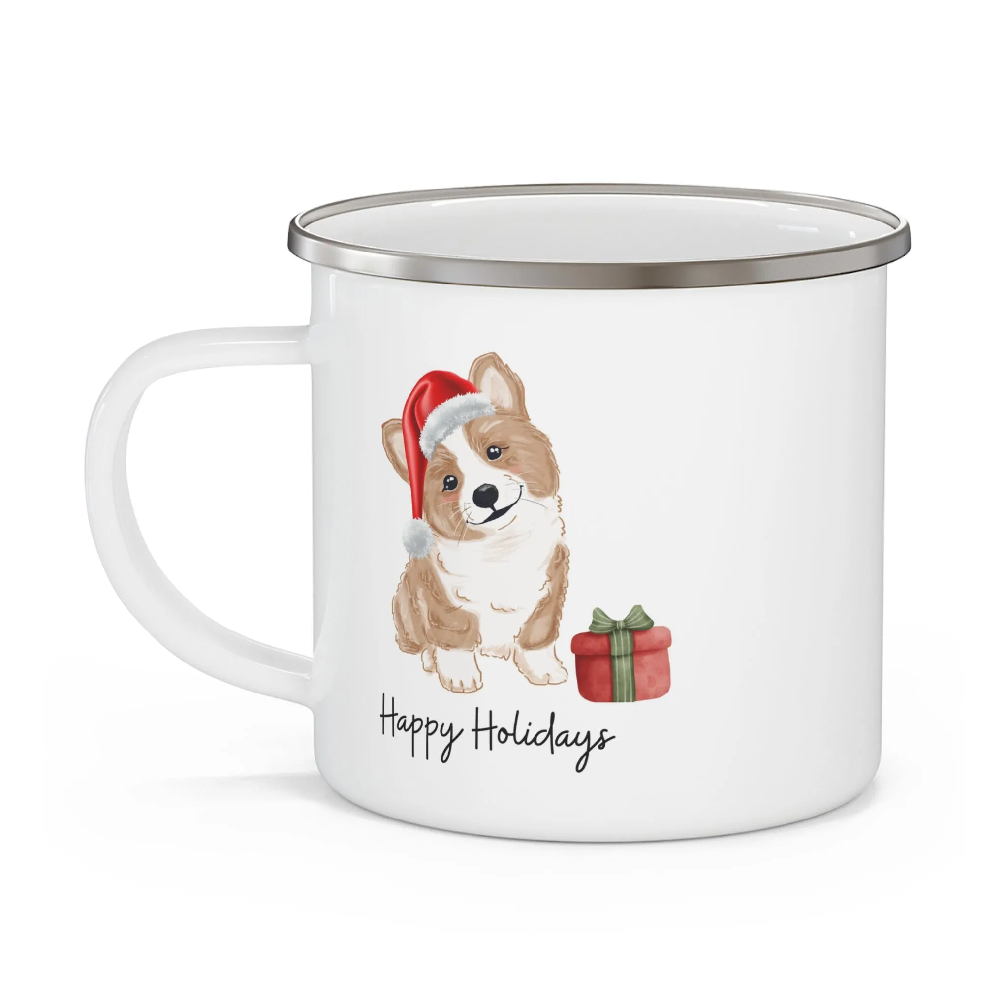 Happy Holidays Puppy Christmas Mug