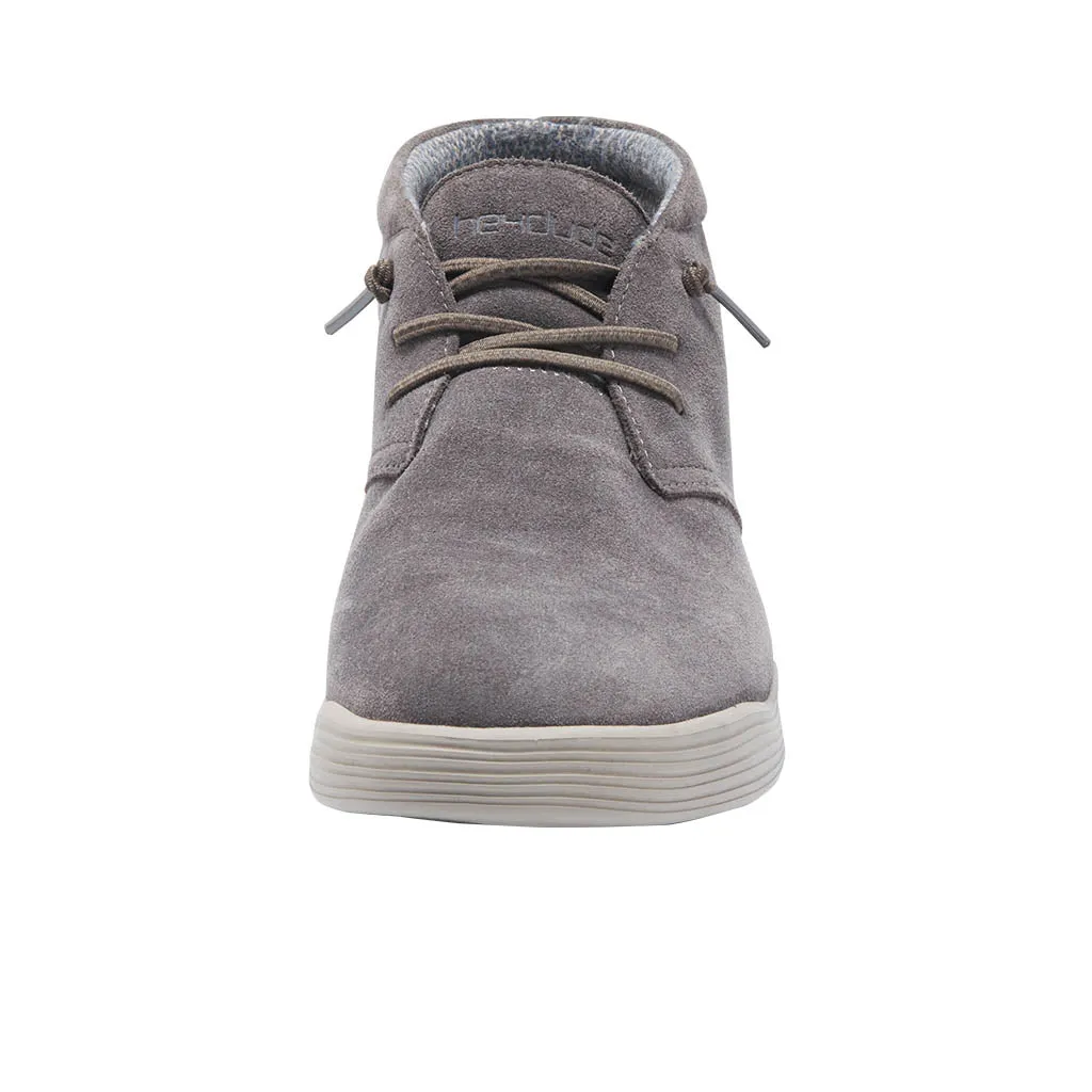 HEY DUDE MEN'S JO SUEDE SHADOW GRAY - 112373245