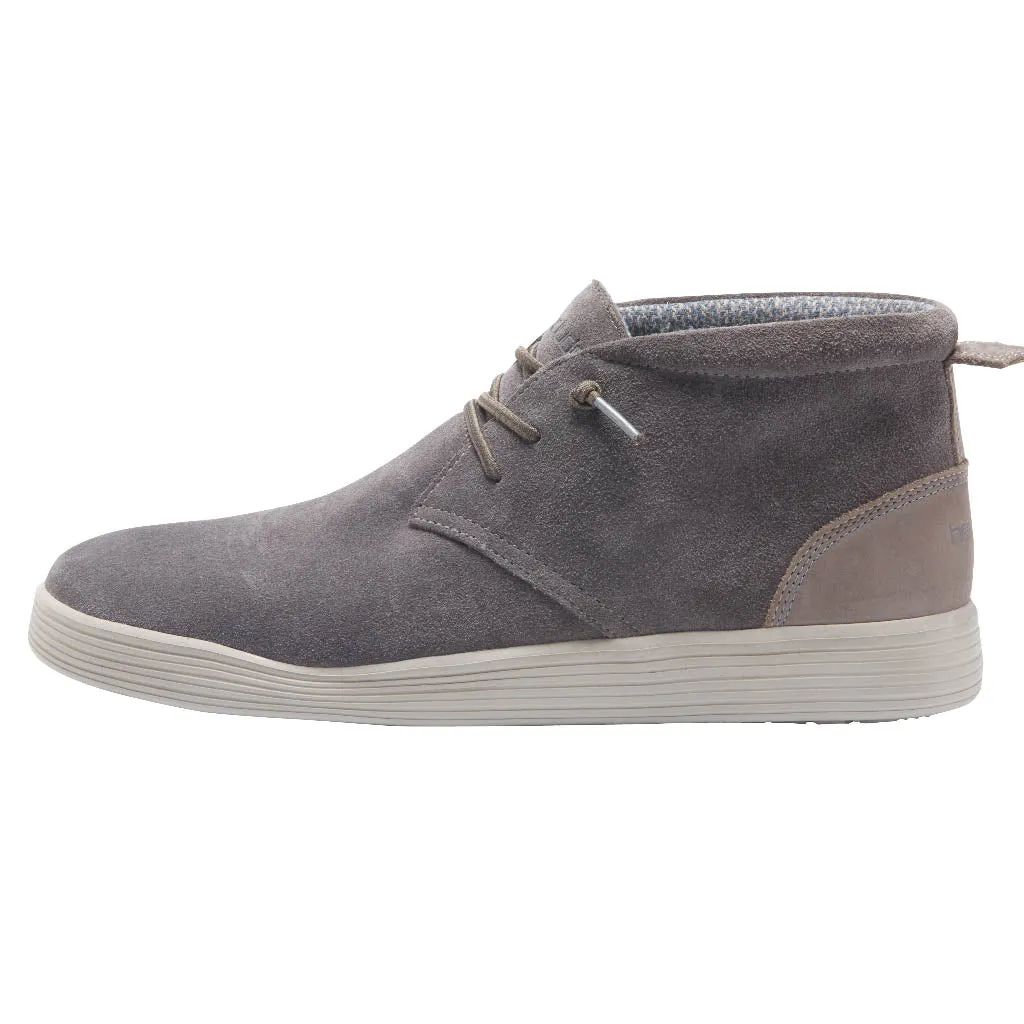 HEY DUDE MEN'S JO SUEDE SHADOW GRAY - 112373245