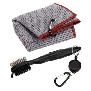 Hook Towel   Club Cleaning Brush Golf Cleaning Set(Grey)