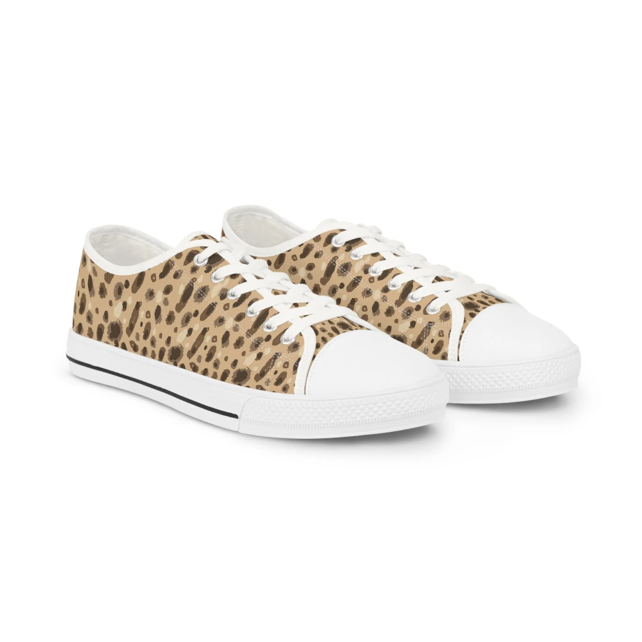 Hyena Pattern Men's Low Top Sneakers