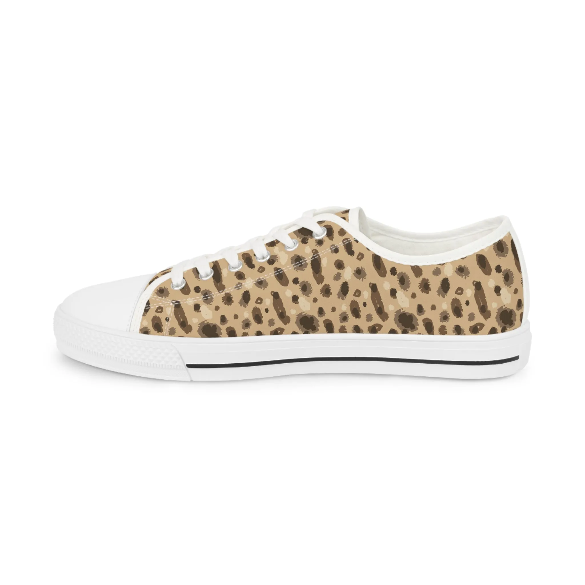 Hyena Pattern Men's Low Top Sneakers