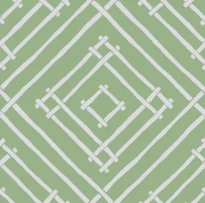 Island House Celery Green Wallpaper Sample