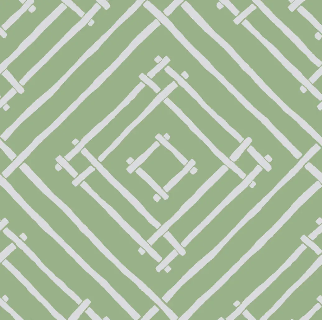 Island House Celery Green Wallpaper Sample