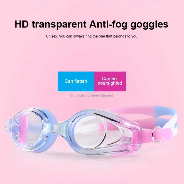 JIEHU JH8102 4 in1 Women HD Transparent Anti-fog Waterproof Swimming Glasses Swimming Cap Set(Purple Color)