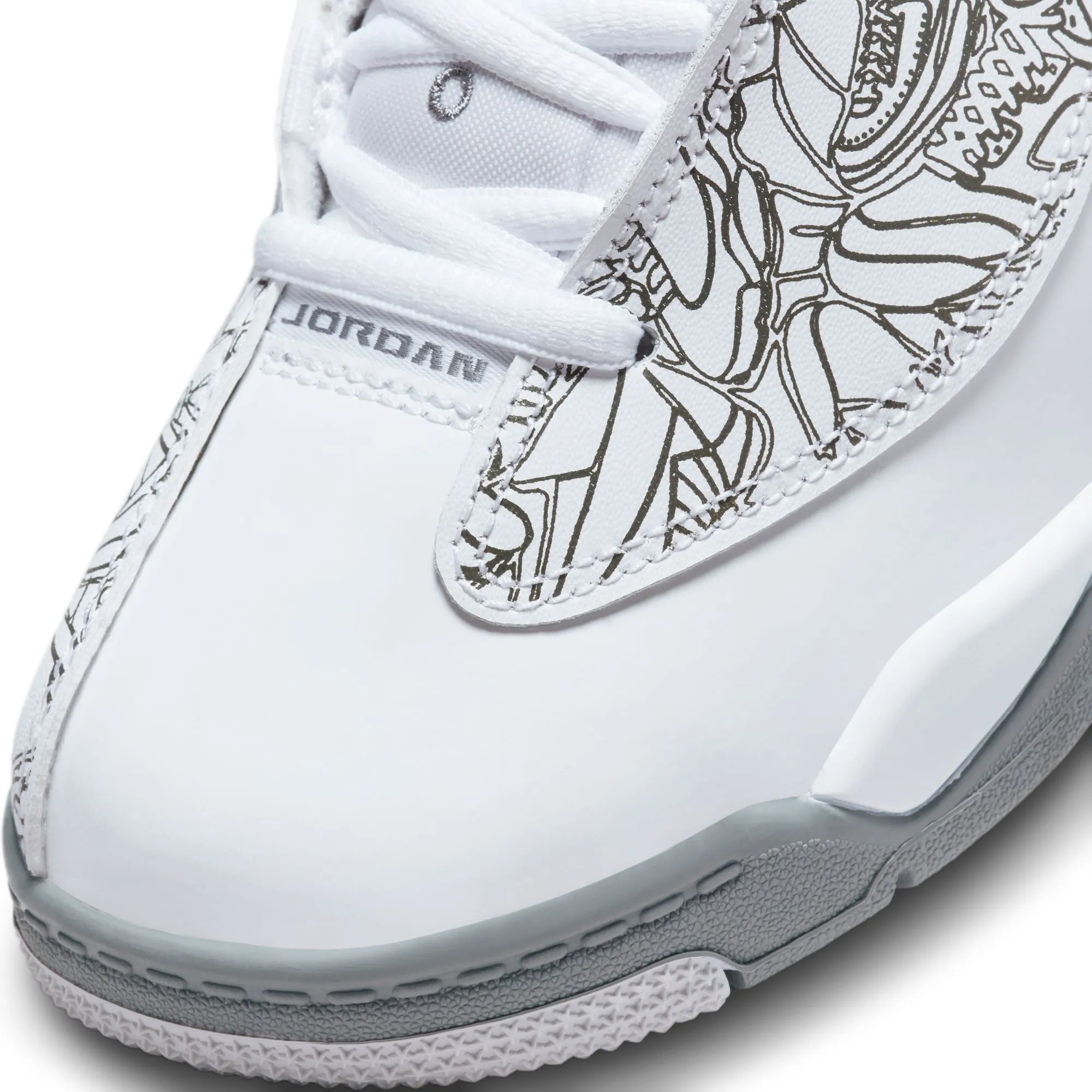 Jordan Dub Zero (PS) -WHITE/COOL GREY-METALLIC SILVER