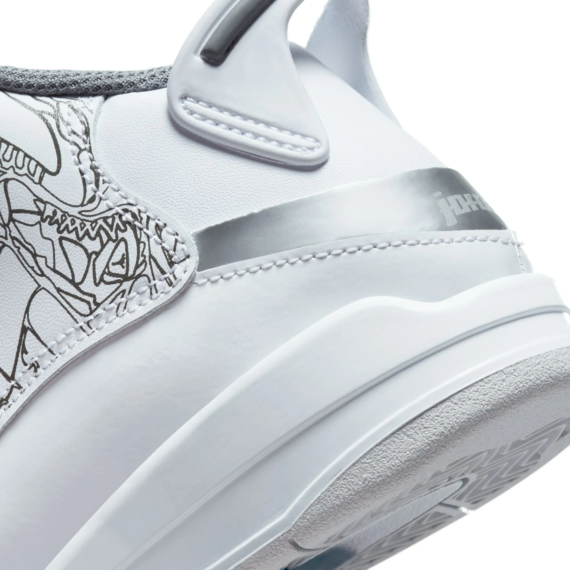 Jordan Dub Zero (PS) -WHITE/COOL GREY-METALLIC SILVER