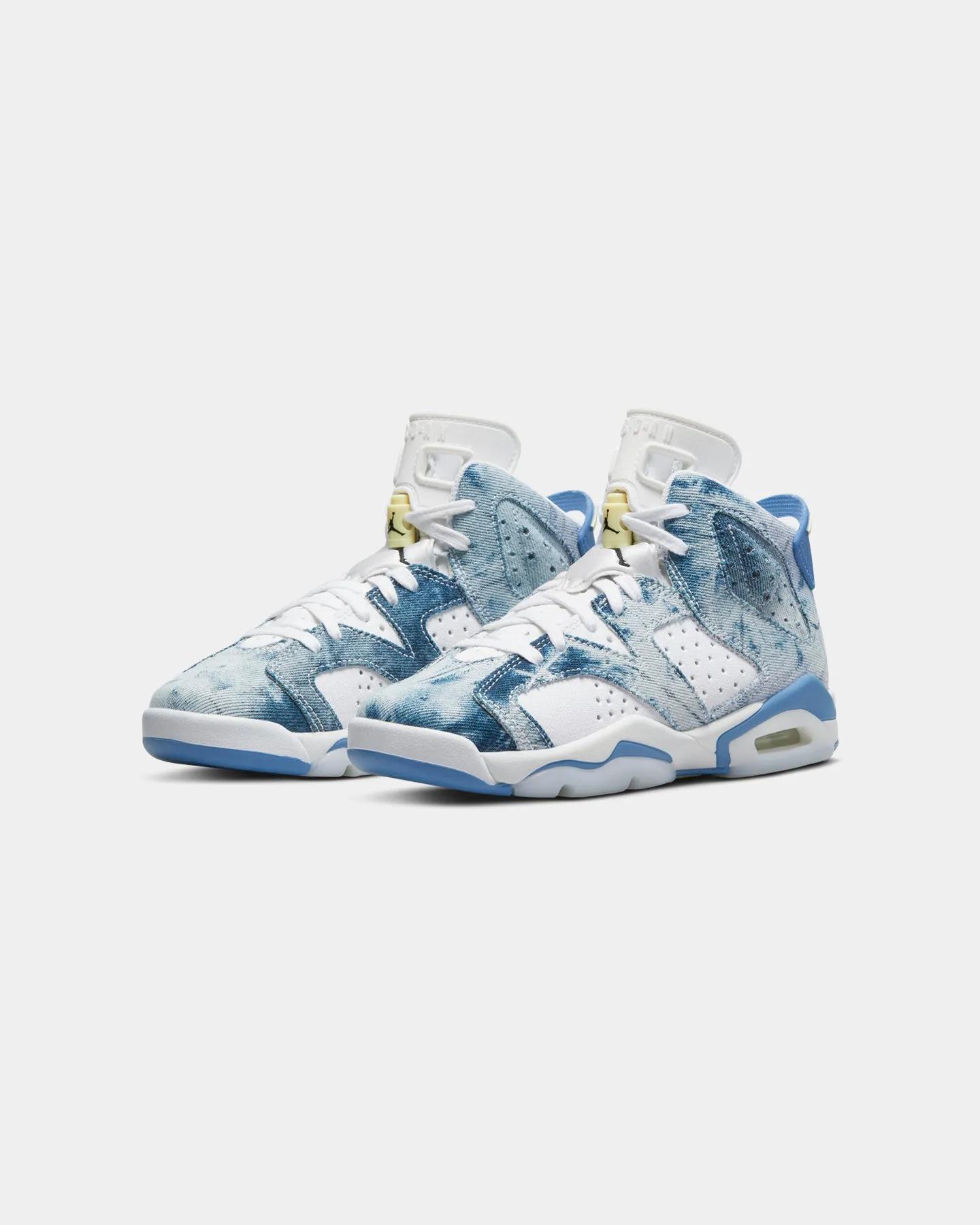 Jordan Kid's Air Jordan 6 Retro (GS) "Washed Denim" White/Dutch Blue