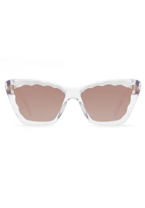 Krewe Brigitte Sunglasses in Crystal Mirrored