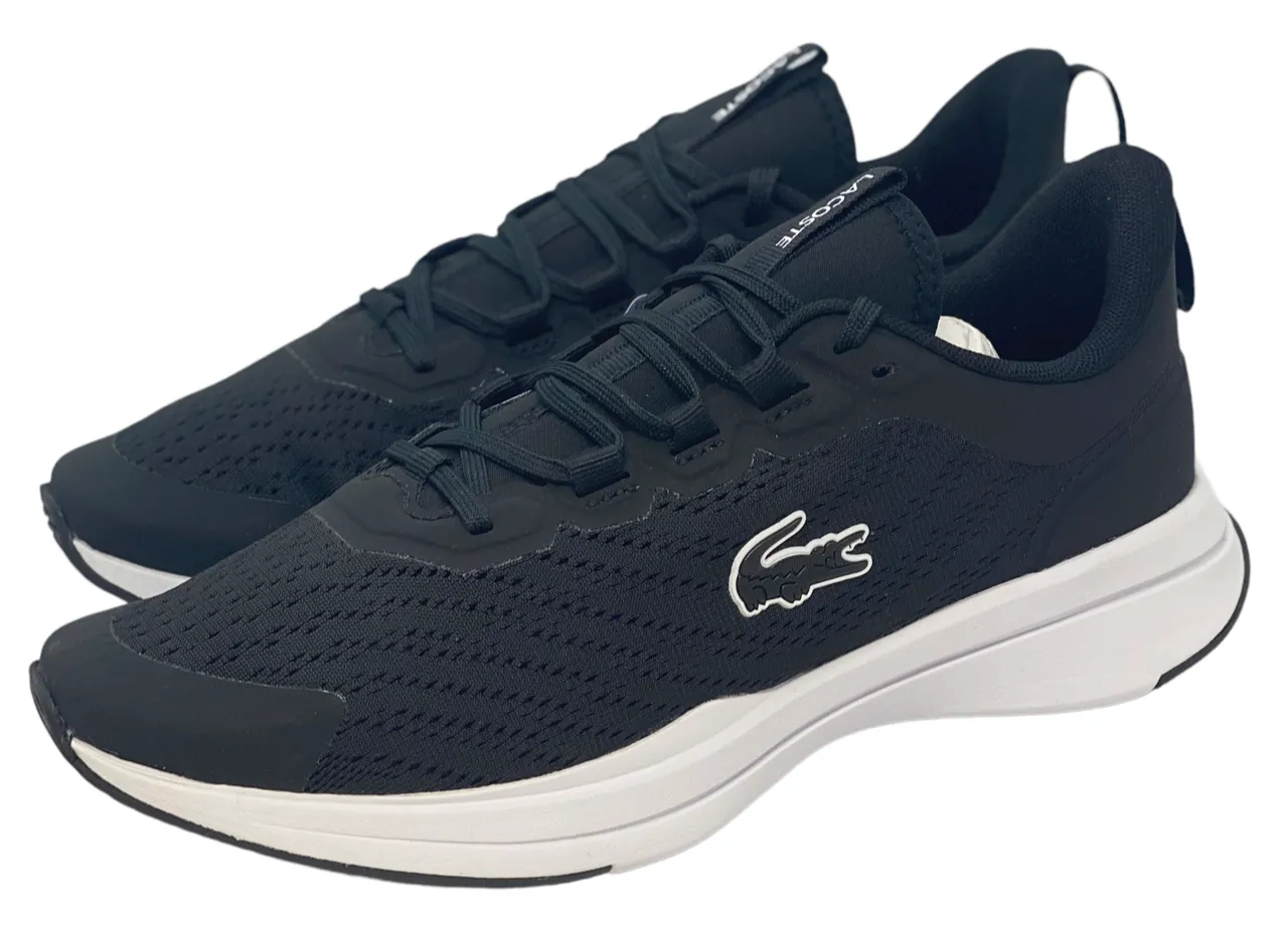 Lacoste Mens Run Spin Shoes - Black / White - 7-41SMA0091312