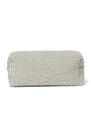 Light Grey Teddy Pouch