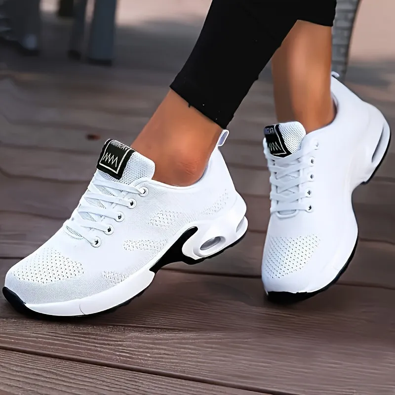 Lightweight Stylish Sneakers - Airy Mesh Comfort, Vibrant Monochrome - Ideal for Casual Sport & Outdoor Activities