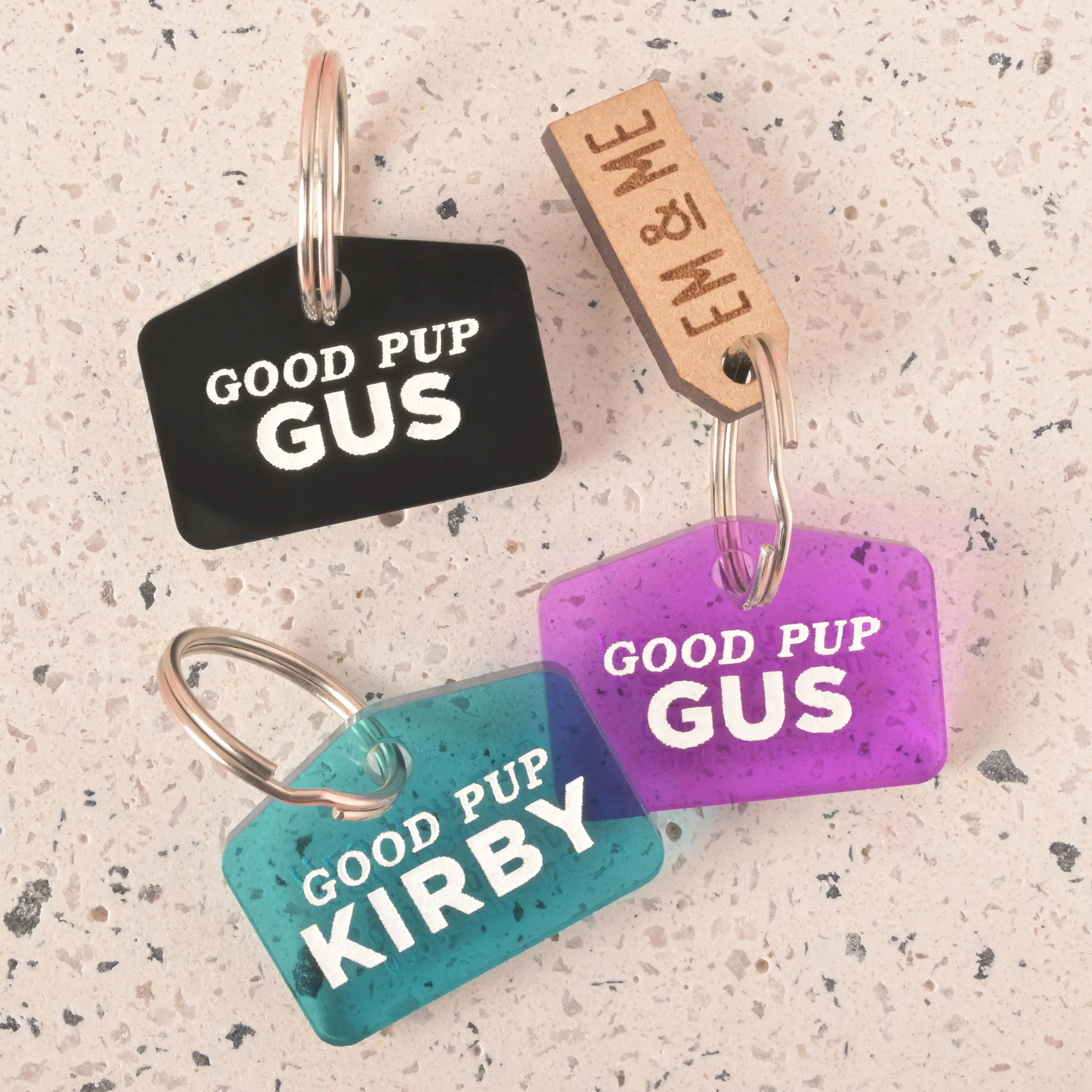 Low Profile, Small Rectangle Personalized Pet Tag