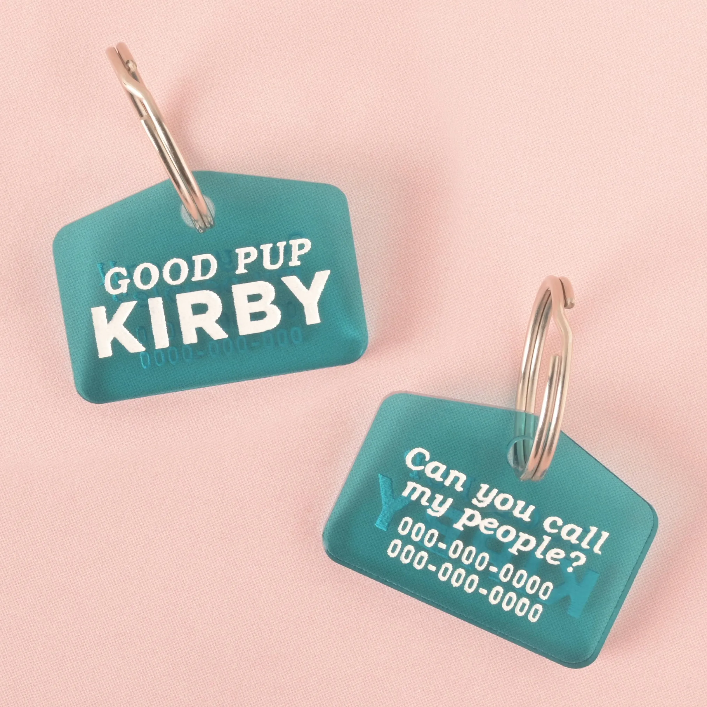 Low Profile, Small Rectangle Personalized Pet Tag