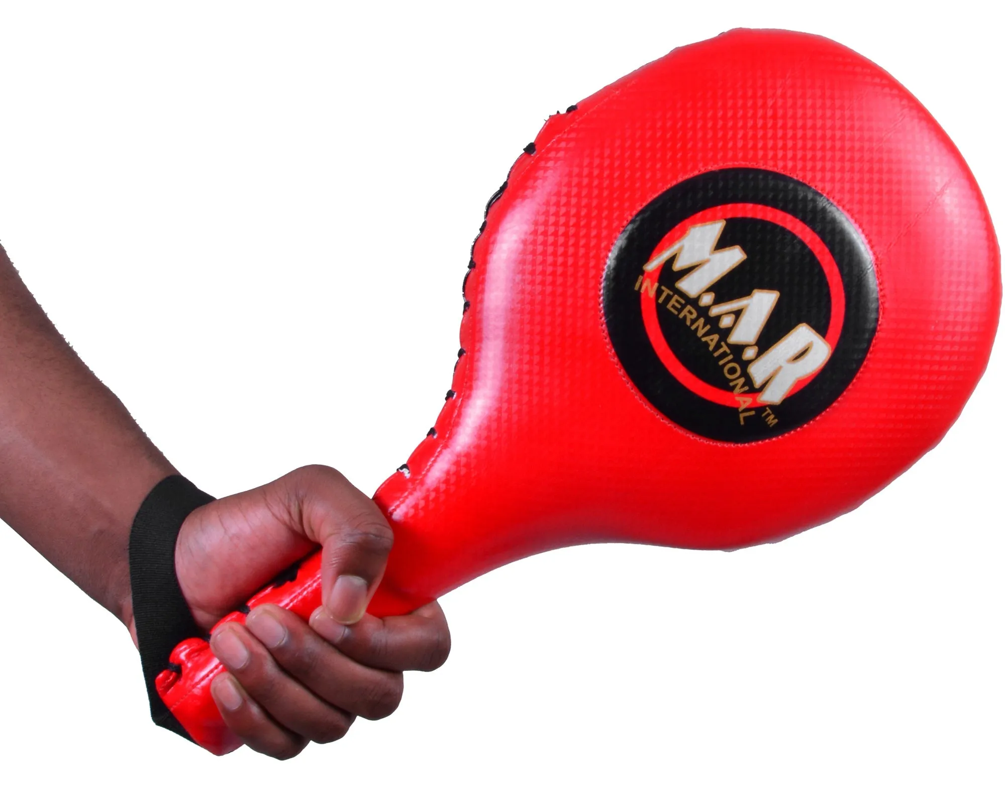 MAR-205C | Red Black Focus Paddles for Sparring (Sold as Pair)