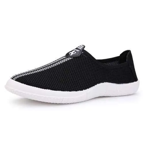 Men Casual Outdoor Mesh Breathable Slip on Sneakers Shoes