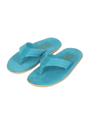 Men Suede Thong - TURQUOISE SUEDE