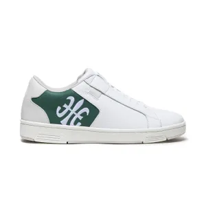 Men's Adelaide White Green Leather Sneakers 02631-040