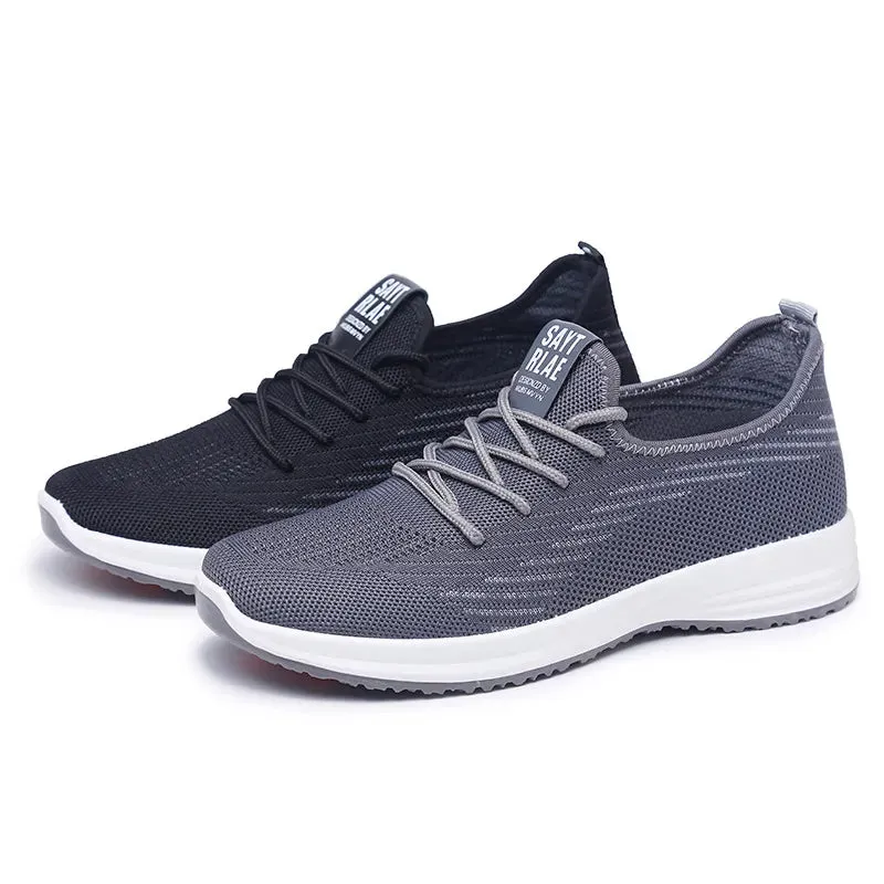 Men's And Women's Flying Woven Walking Shoes Old Beijing Cloth Shoes Leisure Sports Lightweight Breathable Soft Bottom Lazybones' Shoes