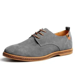 Mens Causal Suede Lace Up Shoes