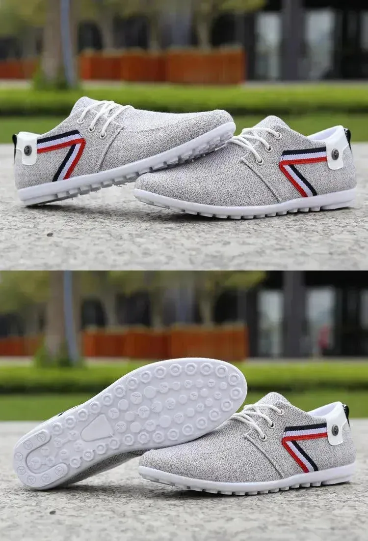 Men'S Soft-Soled Canvas Shoes, Sports And Leisure Old Beijing Cloth Shoes, Peas Shoes