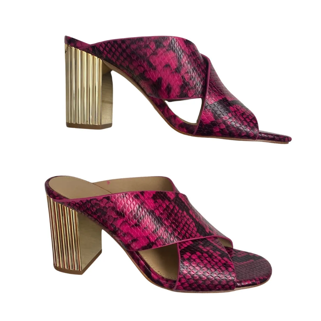 MICHAEL KORS Porter Mules Pink SIZE 36