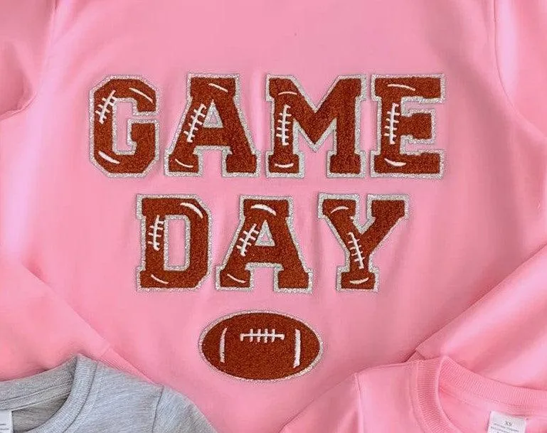 Mom & Kid - "Game Day" Chenille Patch Top