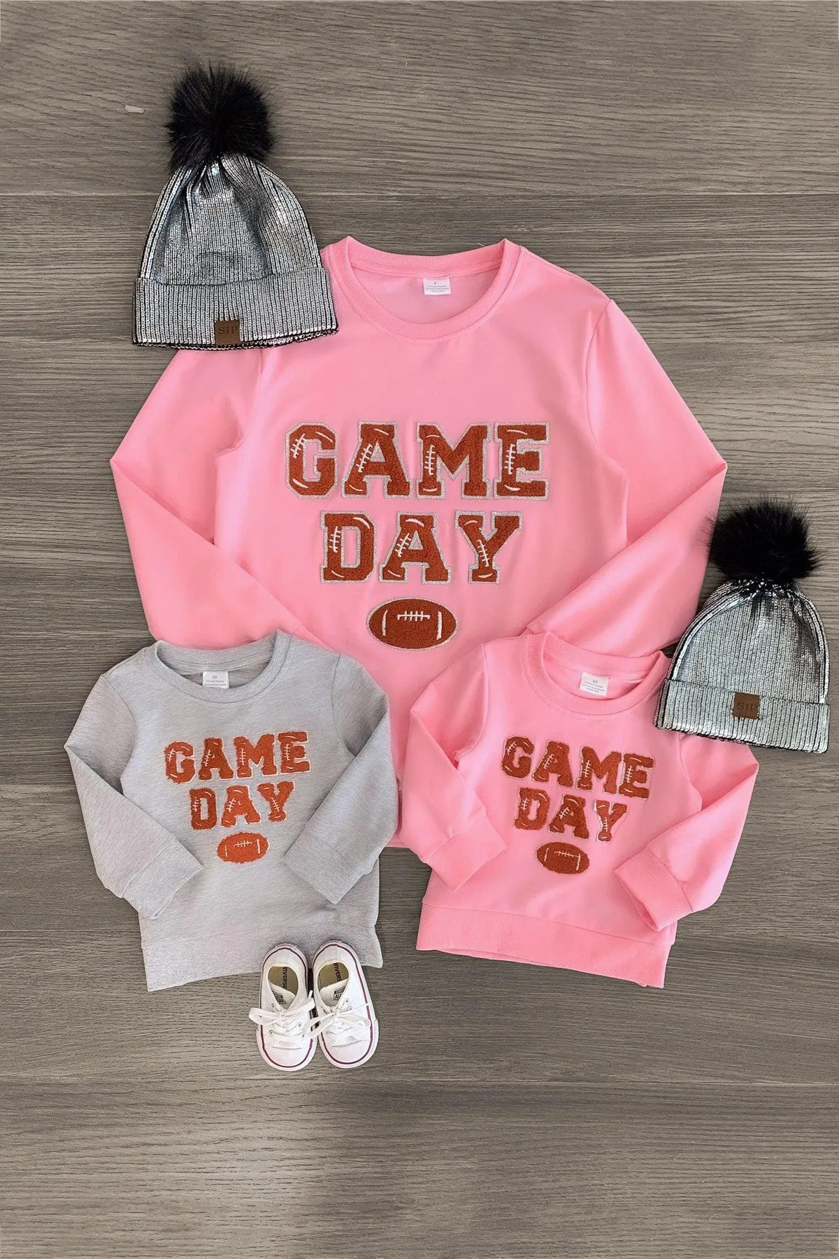 Mom & Kid - "Game Day" Chenille Patch Top