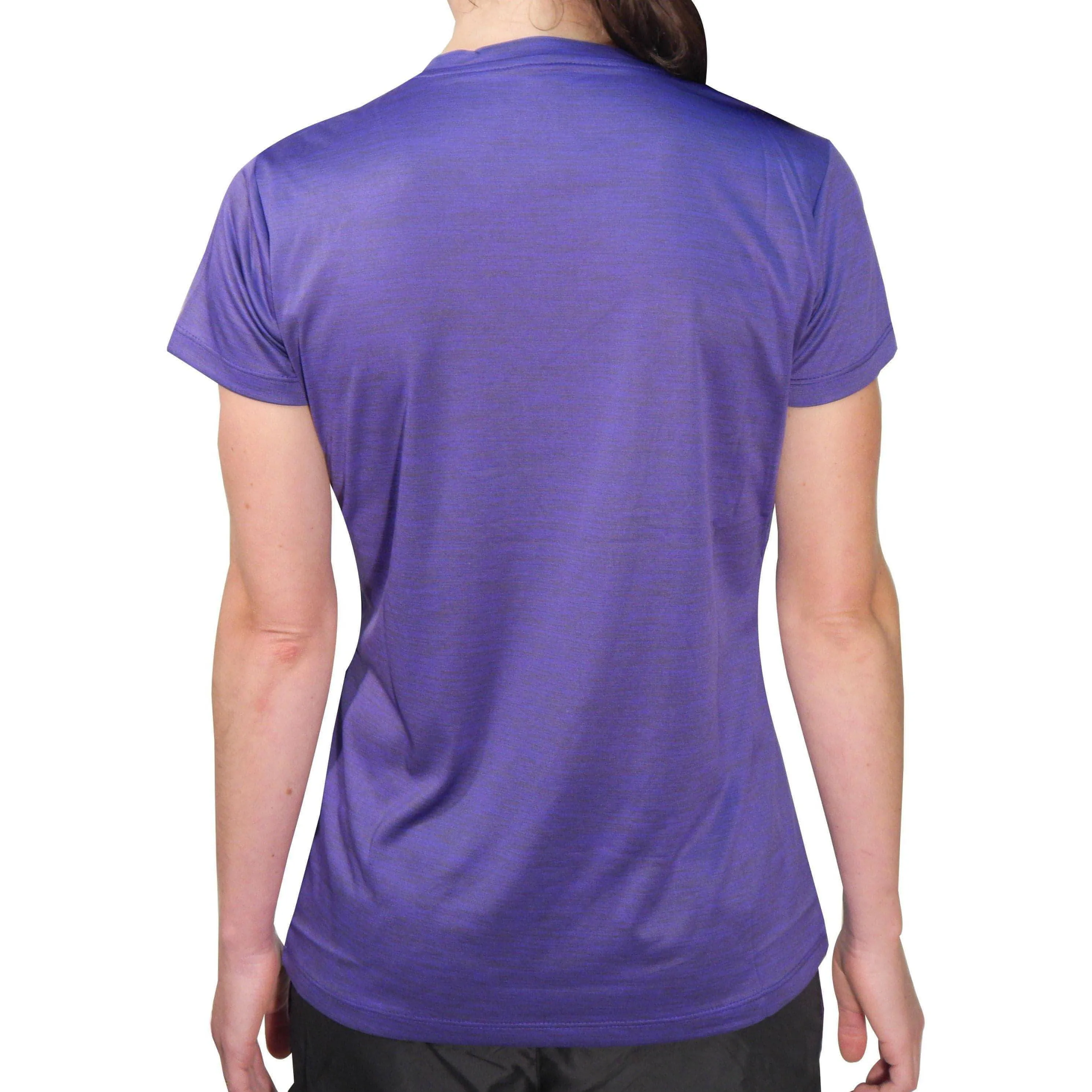 More Mile M-Tech Dry Girls Short Sleeve Running Top - Purple