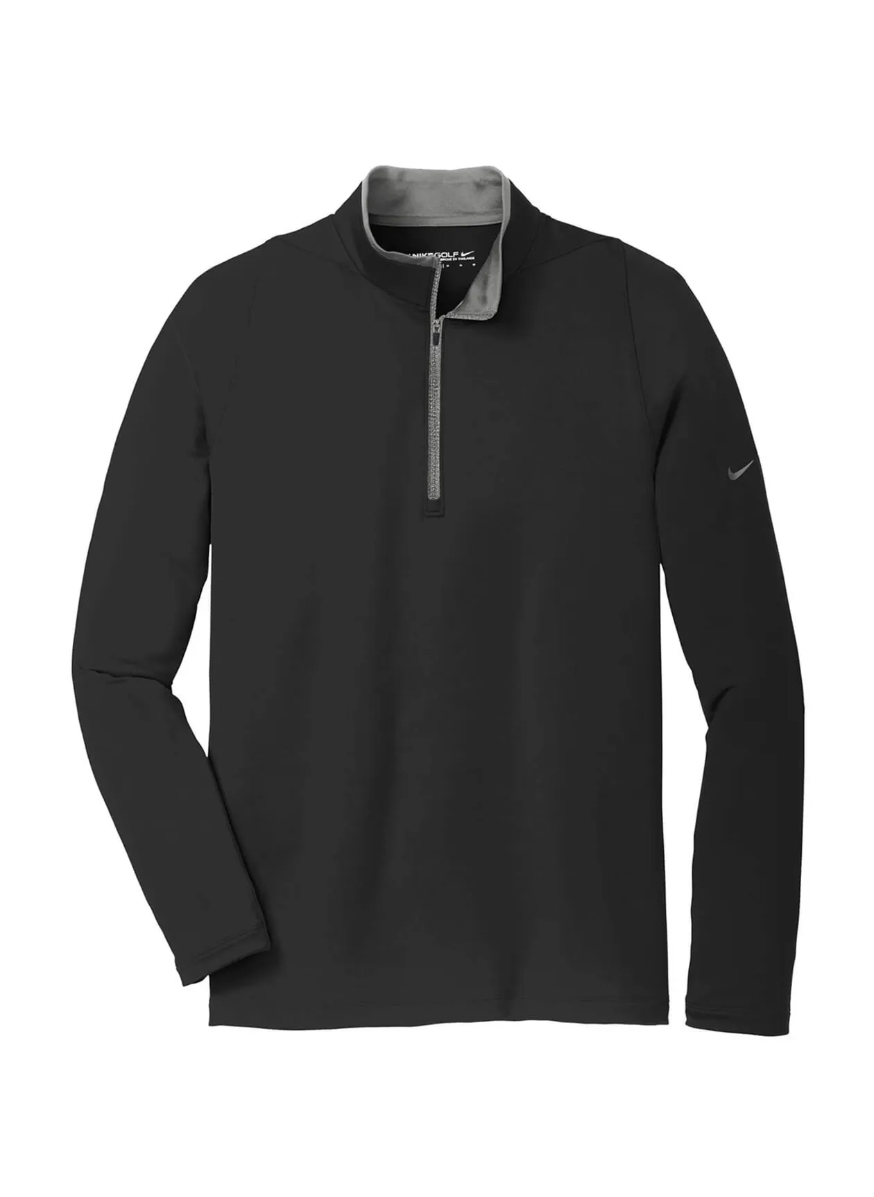 Nike Black / Dark Grey Men&#x27;s Dri-FIT Half-Zip | Personalized Quarter Zip