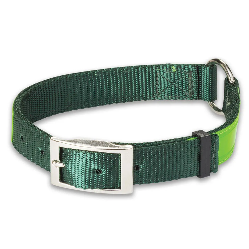 Nite Lite Reflexite Nylon 1" Ring-N-Center Reflective Dog Collar