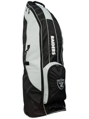 Oakland Raiders Team Golf Black Golf Clubs Wheeled Luggage Travel Bag