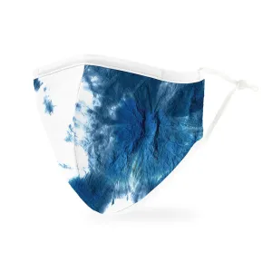 Personalized Adult Protective Cloth Face Mask - Blue Tie-Dye