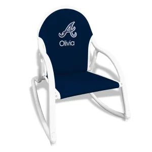 Personalized Atlanta Braves Rocking Chair