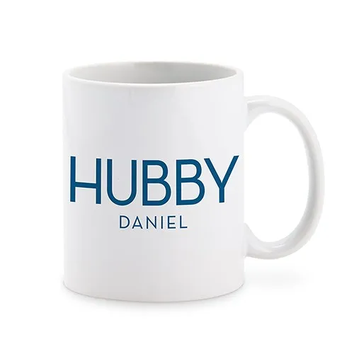 PERSONALIZED COFFEE MUG - HUBBY