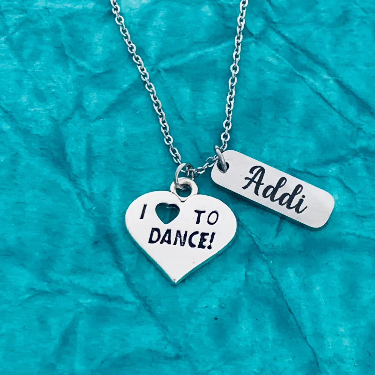 Personalized Engraved Love to Dance Necklace