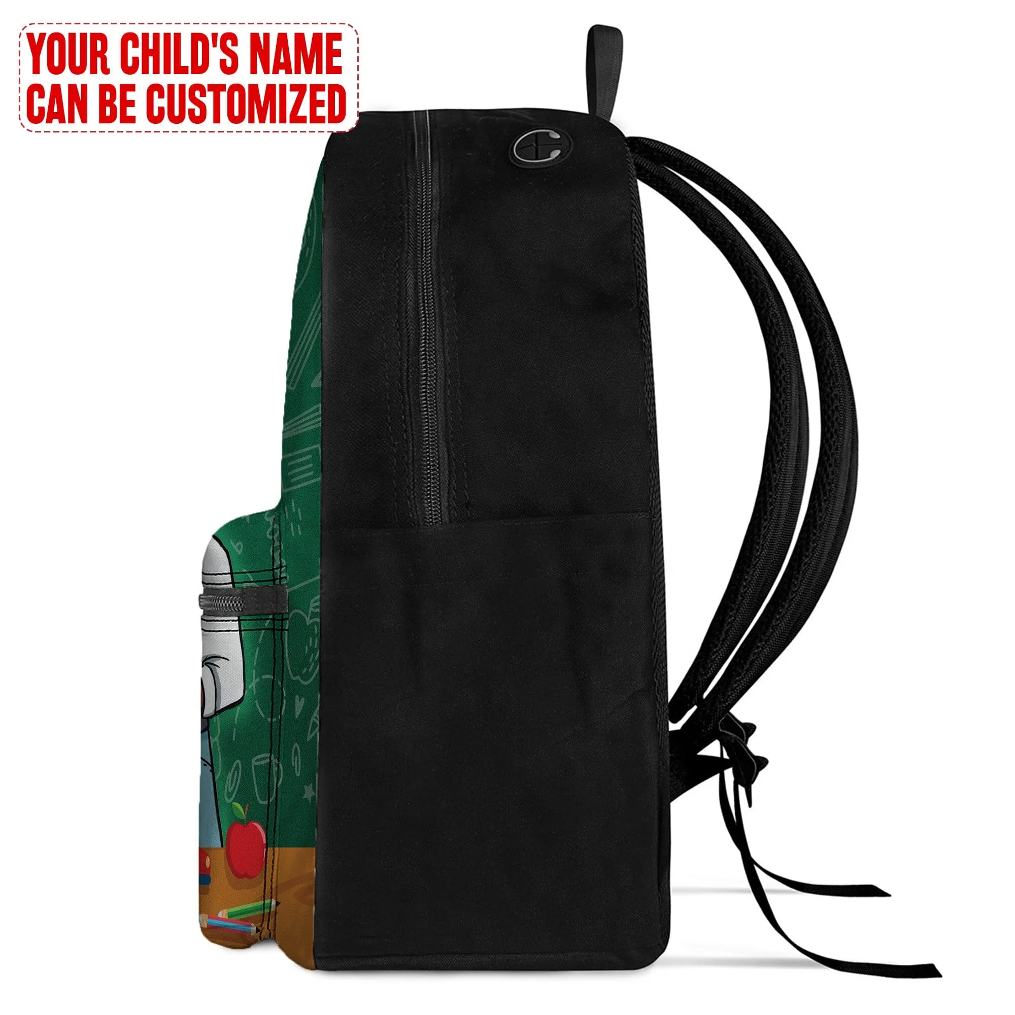 Personalized Little Afro Teacher Kid Backpack And Lunch Bag Set